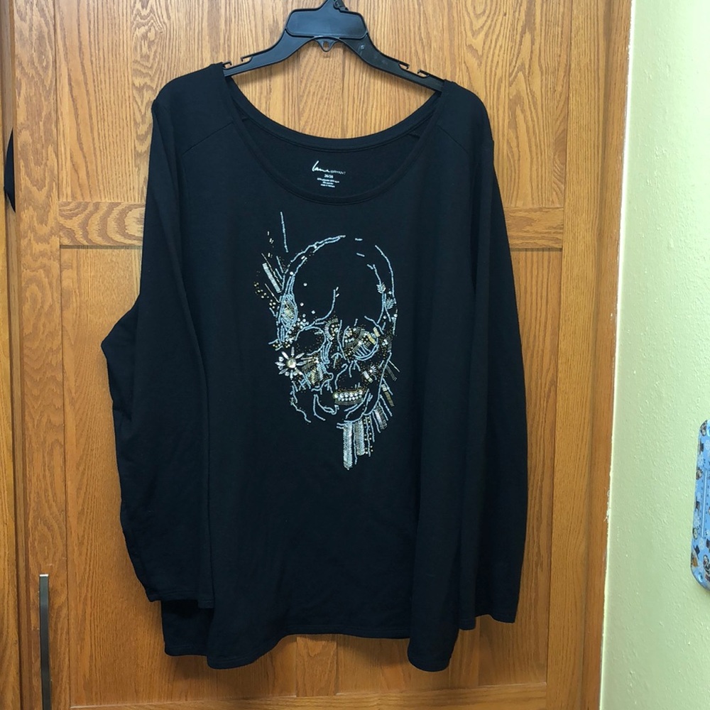 Lane Bryant 26 28 skull top